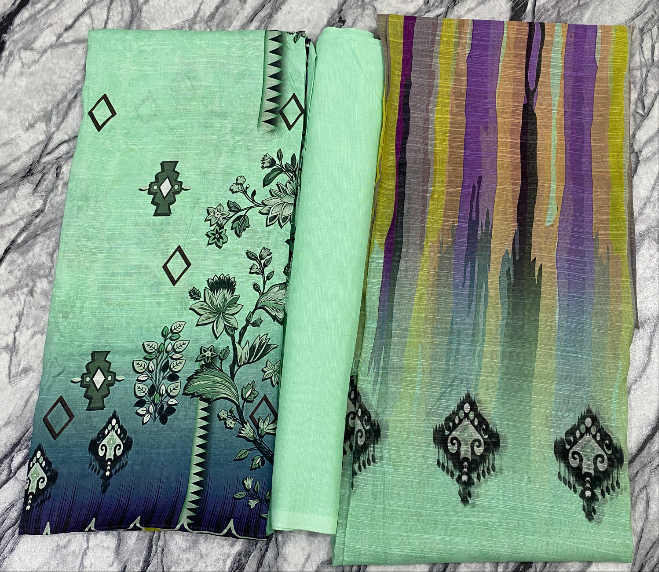 PRINTED DORIA LINEN 3 PC
