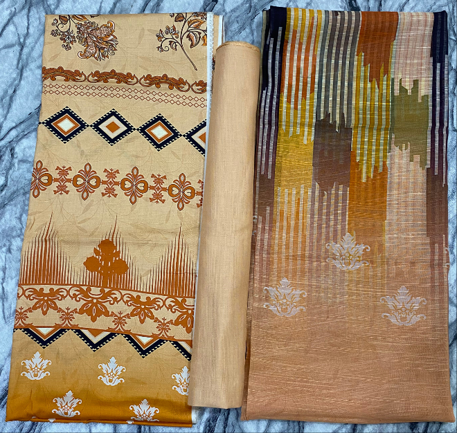 PRINTED DORIA LINEN 3 PC