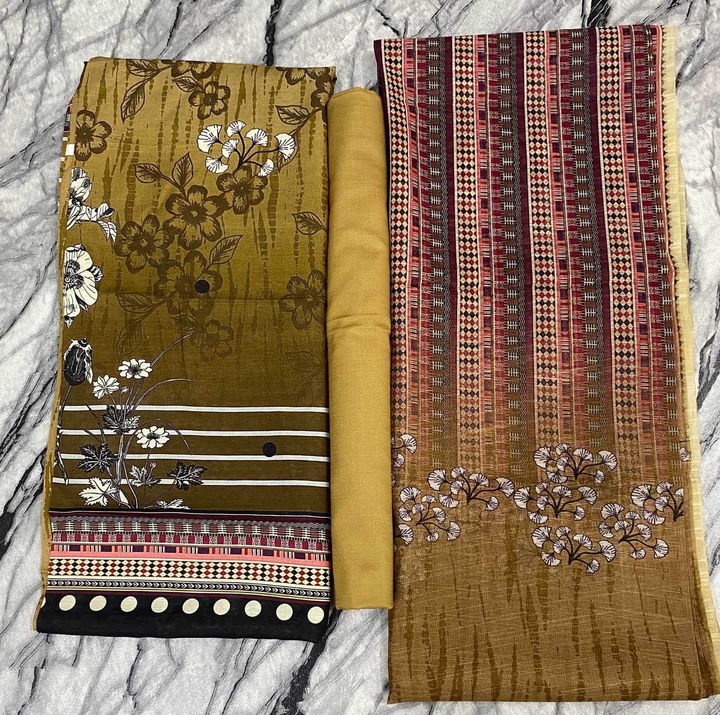DORIA PRINTED LINEN 3 PC