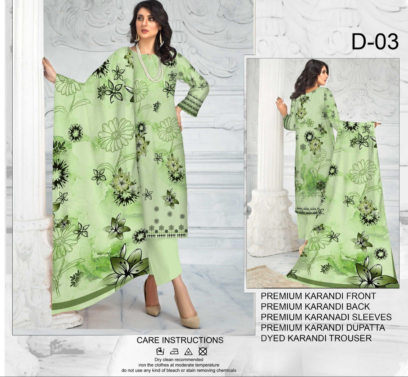 Premium karandi  3 PC Collection